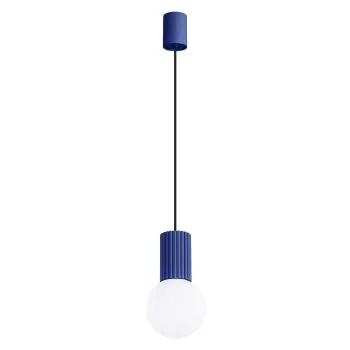 Lampa wisząca HALO 1 ultramaryna ryflowana
