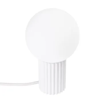 Lampa biurkowa HALO biała ryflowana