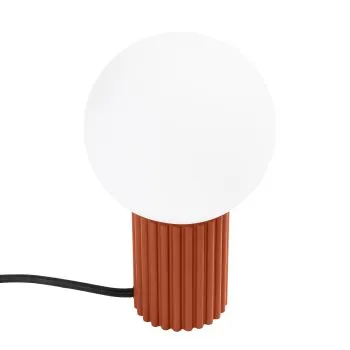 Lampa biurkowa HALO ochra czerwona ryflowana