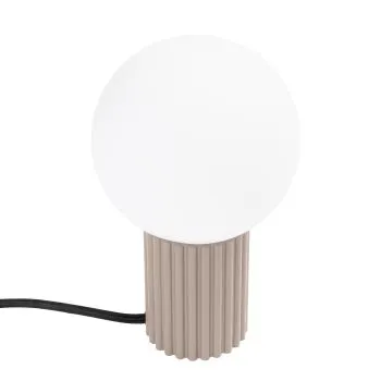 Lampa biurkowa HALO taupe ryflowana