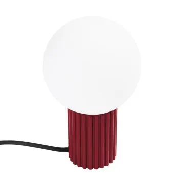 Lampa biurkowa HALO burgund ryflowana