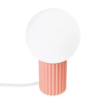 Lampa biurkowa HALO brzoskwiniowa ryflowana