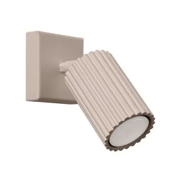 Kinkiet KARBON taupe ryflowany z regulowanym kloszem