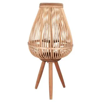 Lampion MASAYA ogrodowy naturalny 15x11x61 cm