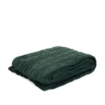Koc  sweterkowy NEW MJOLBY zielony 130x170 cm