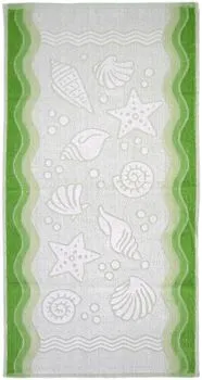 Ręcznik bawełniany Greno Flora Ocean 50x100 zielony
