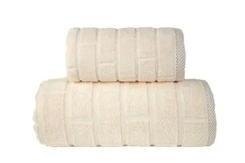 Ręcznik kąpielowy Greno BRICK 70x140 kremowy