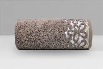 Ręcznik kąpielowy Greno Bella 70x140 czekoladowy