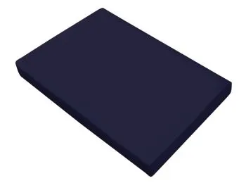 Prześcieradło satynowe bez gumki Bielbaw 220x210 niebieski