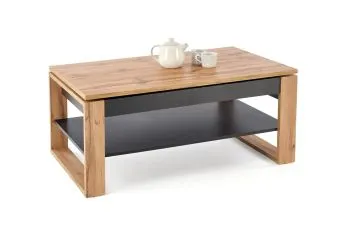 Ława podnoszona BETTY 114x65(92)cm dąb artisan/czarna