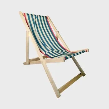 Leżak plażowy COLOR SPECTRUM drewniany naturalny 58,5x71/86x100/92 cm