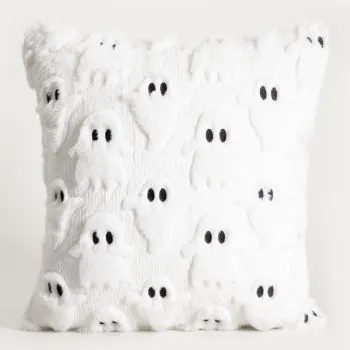Poszewka dekoracyjna GHOST TOWN ze strukturalnym wzorem w duchy  45x45 cm