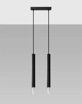 Lampa wisząca WEZYR 2 czarna