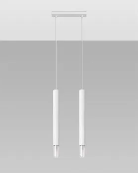 Lampa wisząca WEZYR 2 biała