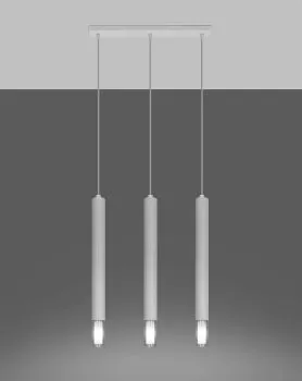 Lampa wisząca WEZYR 3 biała
