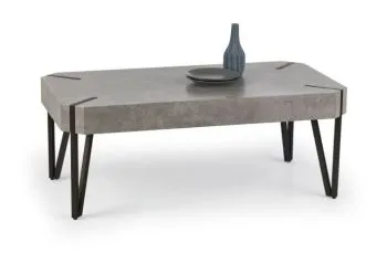 Ława EMILY 110x60 beton/czarny