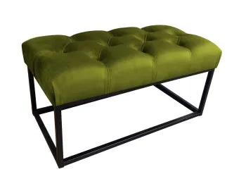 Ławka CHARLIE BL VELVET oliwkowa