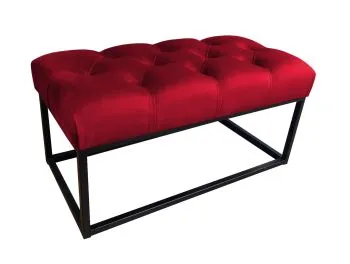Ławka CHARLIE MG VELVET bordowa