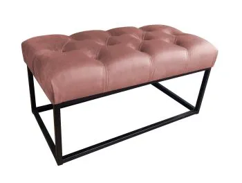 Ławka CHARLIE MG VELVET różowa