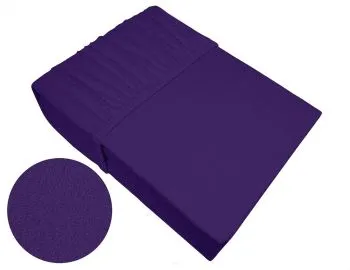 Prześcieradło z gumką frotte Bielbaw 220x200 śliwka 175 g/m2 Premium