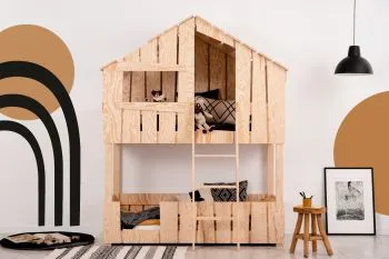 Łóżko piętrowe TED 70x140 sosna