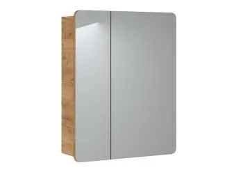 Szafka łazienkowa ARUBA 841 60 cm dąb z lustrem