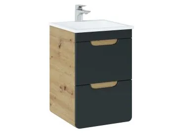Szafka pod umywalkę ARUBA COSMOS 823 40 cm grafit/dąb