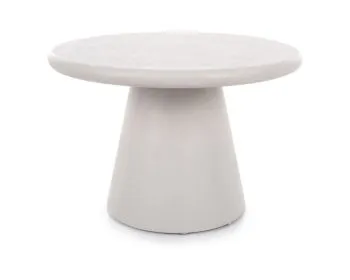 Ława AURORA ⌀60 cm jasna szara
