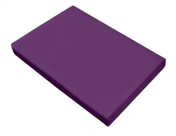 Prześcieradło satynowe 140x210 fioletowe bez gumki 240 nici na cal2 Premium