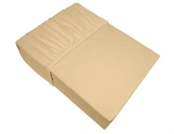 Prześcieradło z gumką Jersey Frotex 220x200 cappuccino bawełniane 160 g/m2 Premium