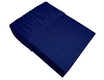 Prześcieradło z gumką Jersey Bielbaw 120x200 granatowe 160 g/m2 Premium