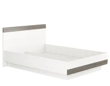 Łóżko BIANKA 140x200 sosna śnieżna/szare