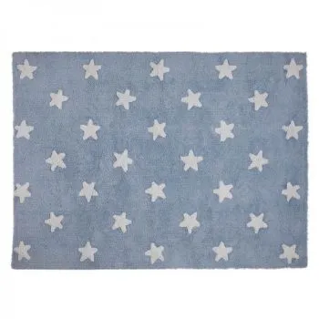 Dywan dziecięcy BLUE STARS WHITE 120x160 niebieski