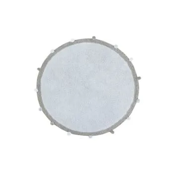 Dywan dziecięcy BUBBLY SOFT BLUE 120x120 niebieski