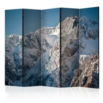 Parawan akustyczny Pejzaże 225x172 cm 5-częściowy fioletowy