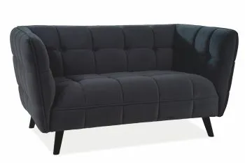 Sofa CASTELLO VELVET 2 czarna