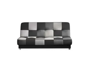 Sofa rozkładana z funkcją spania CAYO czarna/szara