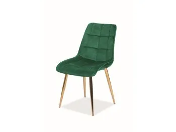 Krzesło CHIC VELVET GOLD zielone