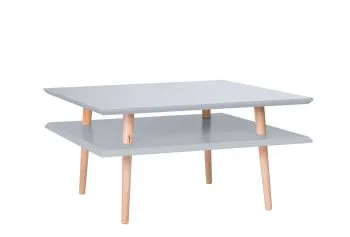Stolik kawowy SQUARE LOW 68x68 ciemnoszary kwadratowy