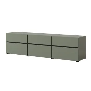 Szafka RTV CROSS 3K3S 180cm zielona/czarna