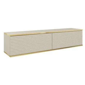 Szafka RTV KARL 3D 135cm wisząca/stojąca kaszmirowy mat 