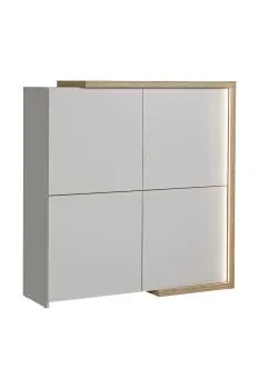 Komoda DASAR 130 4D kaszmir/dąb grand naturalny