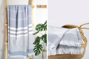 Ręcznik Plażowy ELEGANT 90x180 szary