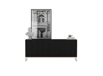 Komoda TAL 3D 168 czarna mat