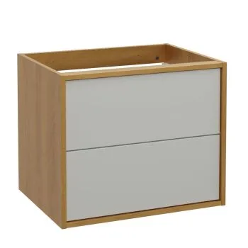 Szafka pod umywalkę ERIN 2S 60cm dąb karmel/biała
