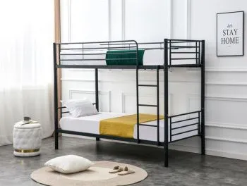 Łóżko piętrowe BUNKY 90x200 czarne