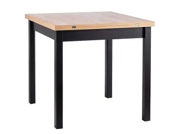 Stół rozkładany FLIP 80(160)x80 dąb artisan/czarny