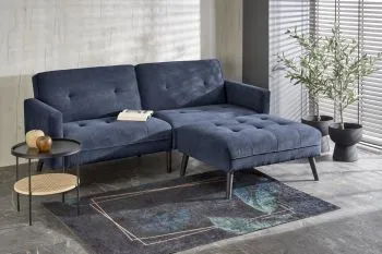 Sofa rozkładana CORNELIUS niebieska