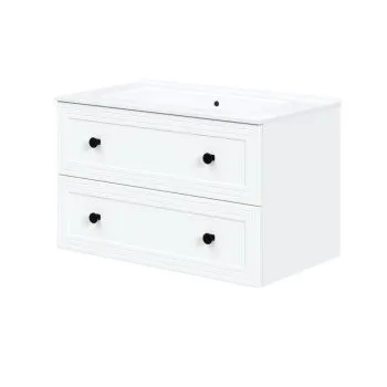 Szafka pod umywalkę TORETO 2S 80cm biały mat
