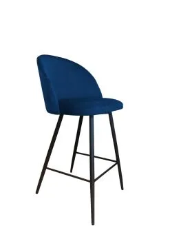 Hoker niski CLAUDINE VELVET granatowy